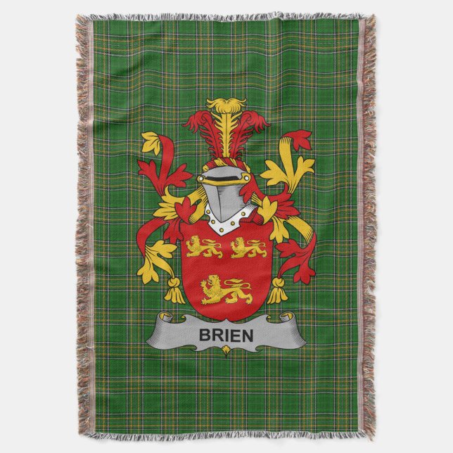 Irish Brien eller Bryan Jackar av Arm Family Crest Filt (Framsidan Vertikal)