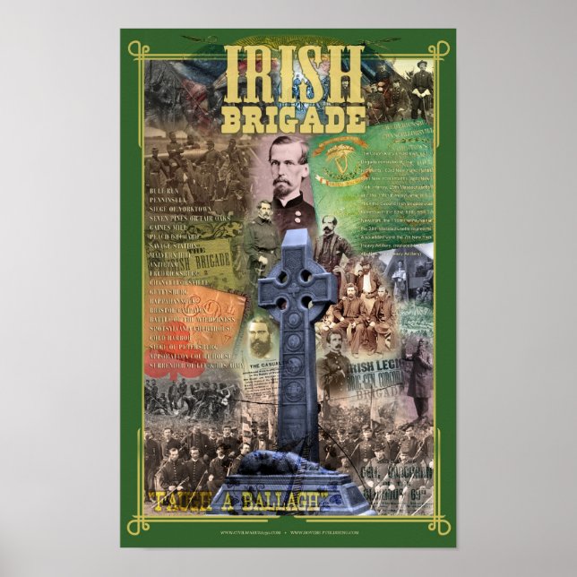 Irish Brigade Civil Krig 150 Poster (Framsidan)