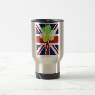 Irish British Flagga Shamrock Klöver St. Patrick U Resemugg