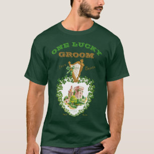 Irish Bröllop Blarney Castle One Lucky Groom T Shirt