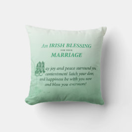 Irish Bröllop Grattiss Blating Kudde