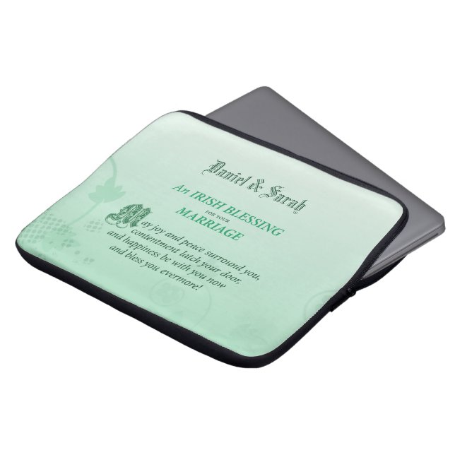 Irish Bröllop Grattiss Blating Laptop Fodral (Framsida topp)