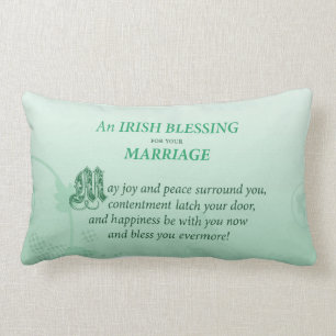 Irish Bröllop Grattiss Blating Lumbarkudde