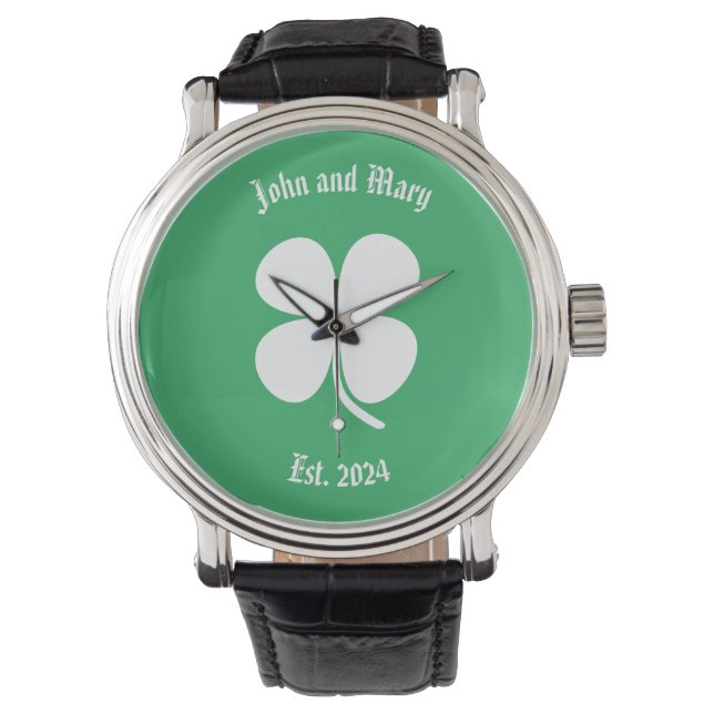 Irish Bröllop Wrist Watch Armbandsur (Framsida)