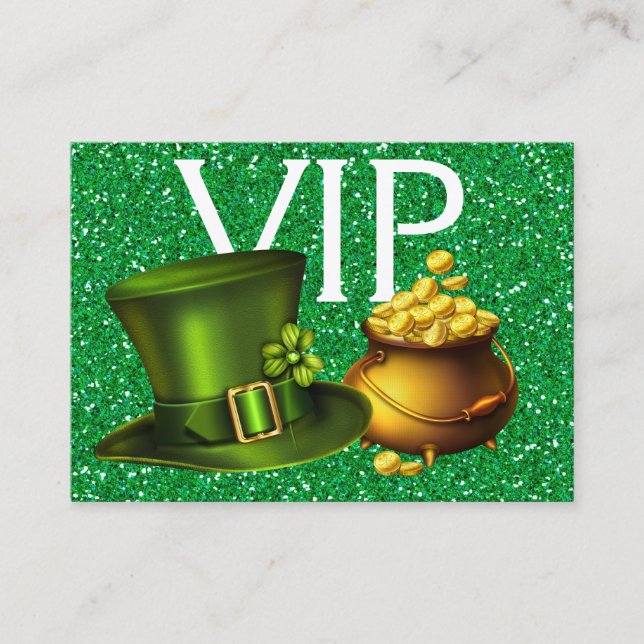 Irish Business VIP Pass Visitkort (Framsida)