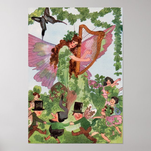Irish Butterfly Fairy Poster Skriv ut (Framsidan)