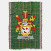 Irish Cairnes Jackar om Arm Family Crest Ireland