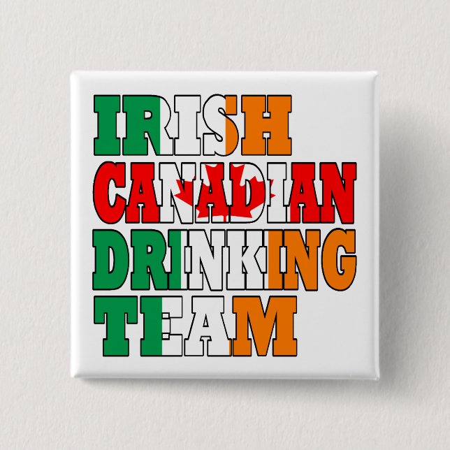 Irish Canadian Drinking Team Knapp (Framsida)