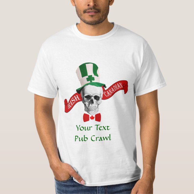 Irish Canadian St patrick's day Tee Shirt (Framsida)