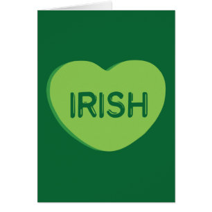Irish Candy Heart Hälsningskort