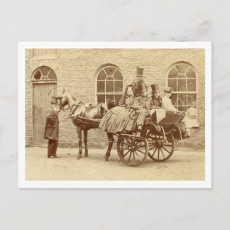 Irish Cart and Horse 1800's Vykort