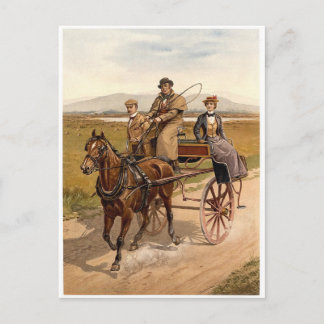 Irish Cart and Horse Vykort