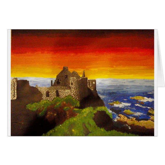 Irish Castle Hälsningskort (Framsidan Horizontal)