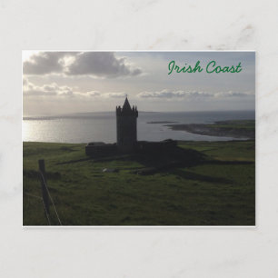 Irish Castle on Kusten vycard Vykort