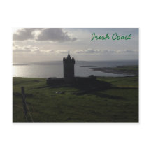 Irish Castle on Kusten vycard
