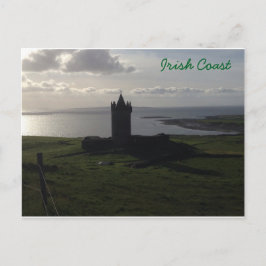 Irish Castle on Kusten vycard Vykort