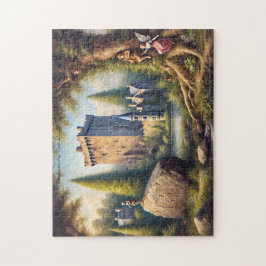 Irish Castle with Hidden Fairies Historic Landmark Pussel