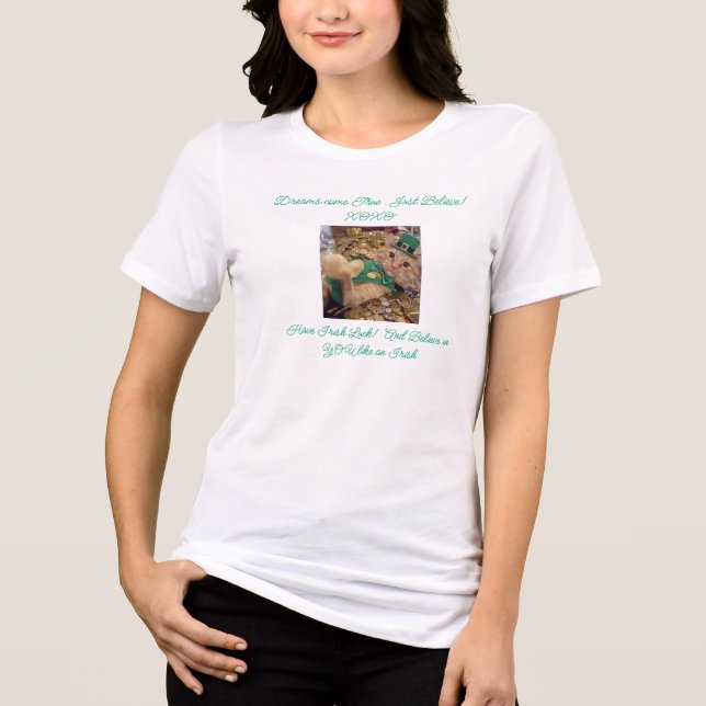 Irish Cat Humor Quote T Shirt (Framsida)