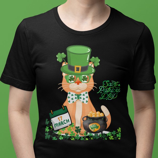 Irish Cat St patricks day T Shirt (Skapare uppladdad)