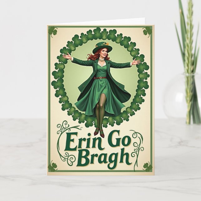 Irish Celebration Emerald Card Kort (Framsida)