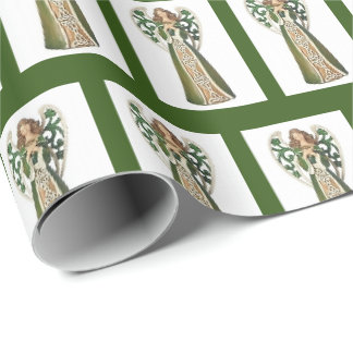 Irish Celtic Angel 30x6’ Svällning Papprare Presentpapper