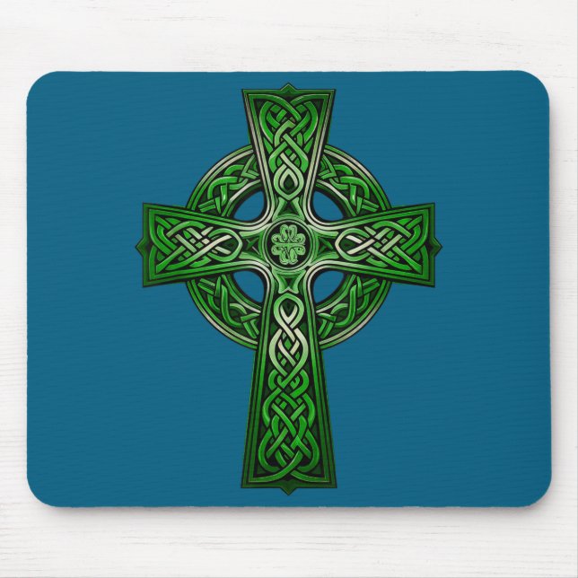 Irish Celtic Cross Knot Christian Holy Trinity Sco Musmatta (Framsidan)
