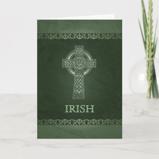 Irish Celtic Kor Bleting Greeting Card Kort (Framsida)