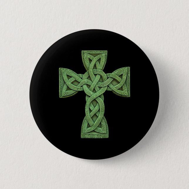 Irish Celtic Kor Knot Christian Heliga Trinity Sco Knapp (Framsida)