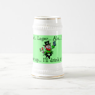 Irish Celtic Leprechaun Drinking Stein Sejdel