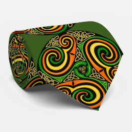 Irish Celtic Mandala Design St. Pat's Day Tie Slips