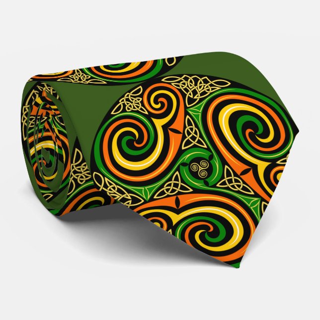 Irish Celtic Mandala Design St. Pat's Day Tie Slips (Rullad)