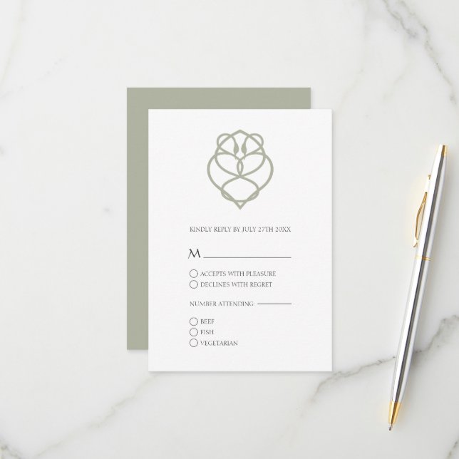 Irish Celtic Svan Kärlek Knot Bröllop OSA Card Kort (Fram/Back In Situ)