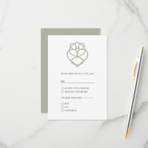 Irish Celtic Svan Kärlek Knot Bröllop OSA Card Kort