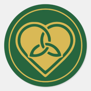 Irish Celtic Trinity Knot Kärlek Runt Klistermärke