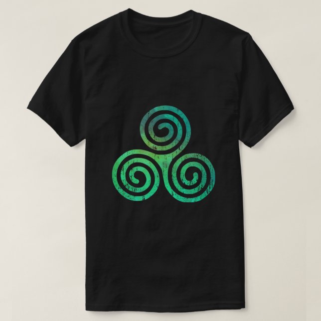 Irish Celtic Trinity Knot Triskelion Symbol Kristu T Shirt (Design framsida)