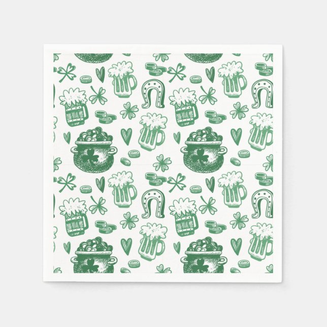 Irish Charm Papper Party Napkins Pappersservett (Framsidan)