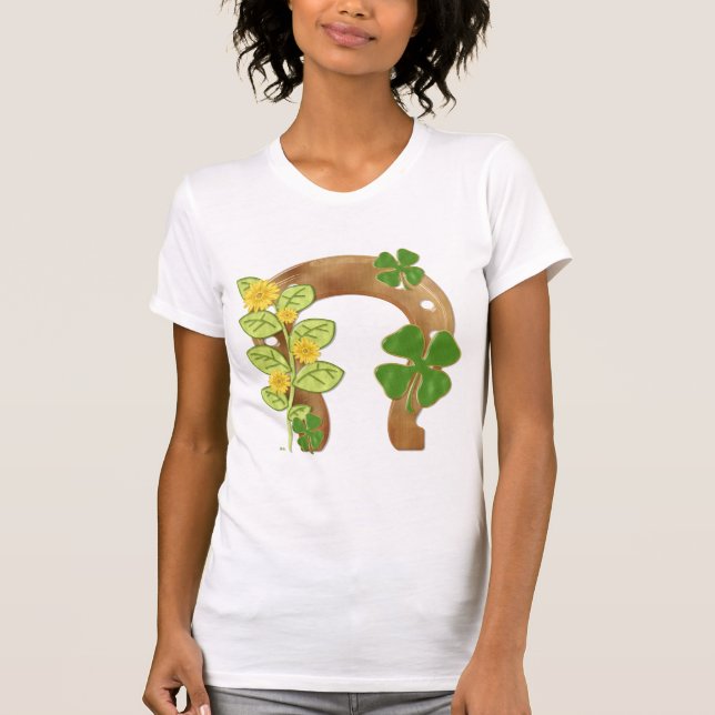 Irish Charm Whimsical 2 Sided VUXEN T Shirt (Framsida)