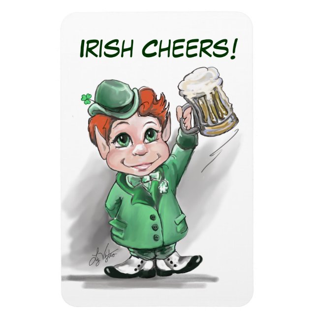 Irish Cheers! Flexable Magnet (Vertikal)