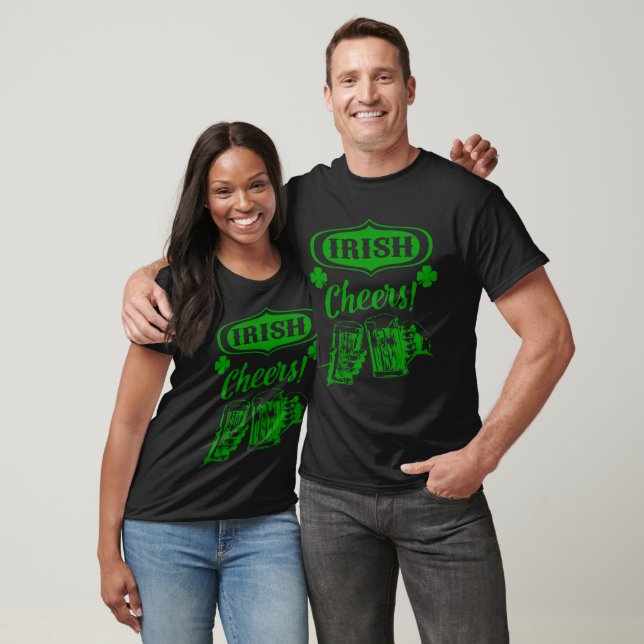 Irish Cheers Grönt Beer St patrick's day, ZFJ T Shirt (Unisex)