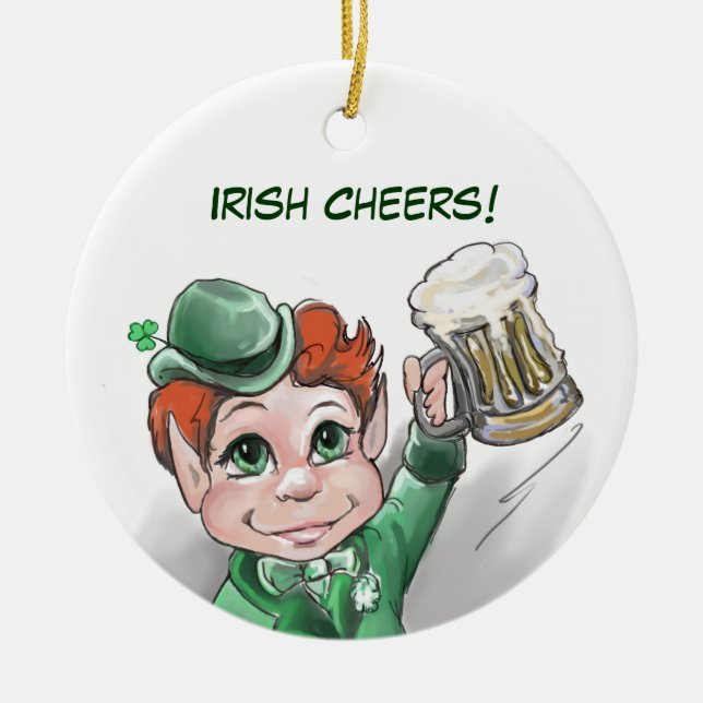 Irish Cheers! Ornament för Porträtt-rundan (Framsidan)