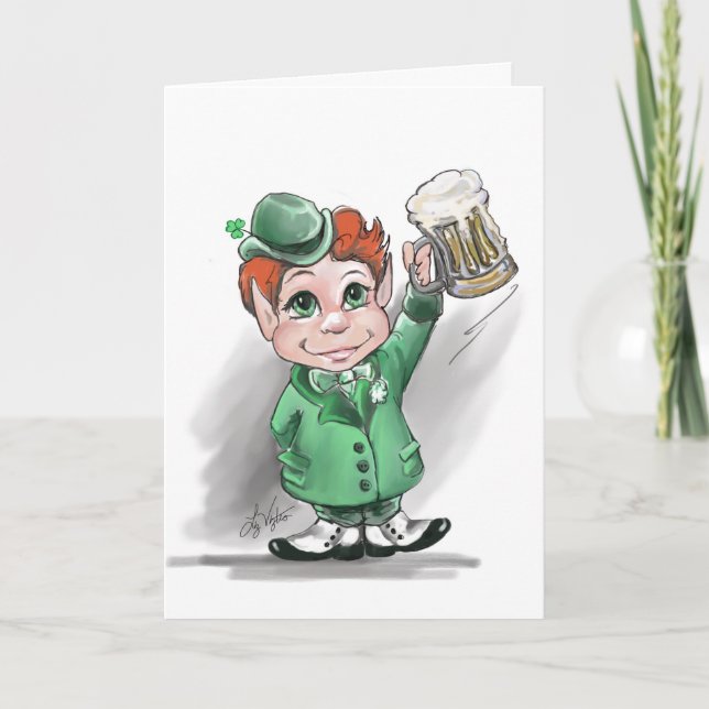 Irish Cheers! St patrick's day Greeting Card Kort (Framsida)