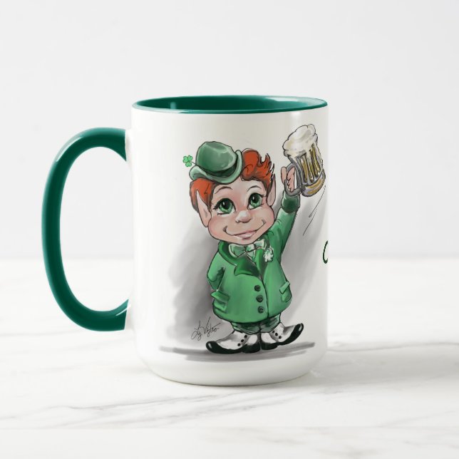 Irish Cheers! St patrick's day Mugg (Vänster)
