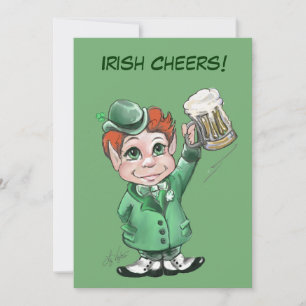 Irish Cheers! St.Patrick's Day Party-inbjudningar Inbjudningar