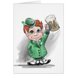 Irish Cheers! Tomt gratulationskort för st patrick Hälsningskort
