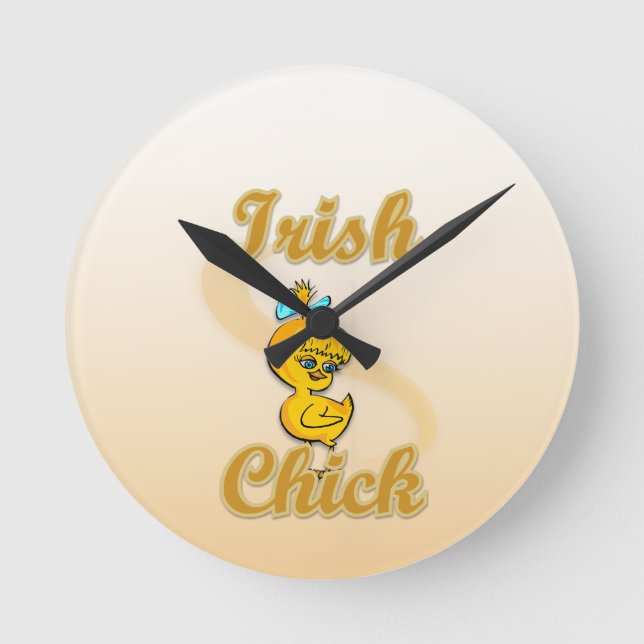 Irish Chick Rund Klocka (Framsida)