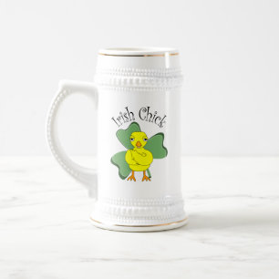 Irish Chick Text Shamrock Sejdel