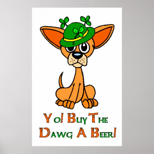 Irish Chihuahua Poster (Framsidan)