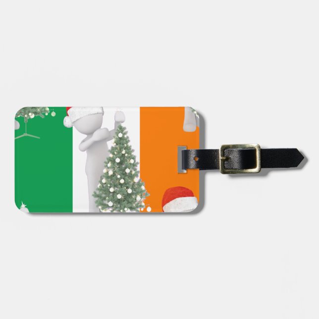 irish christmas bagagebricka (Horisontell Framsida)