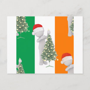 irish christmas helg vykort