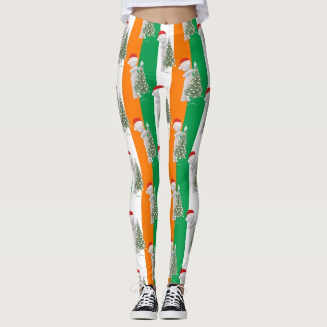 Irish christmas julafton leggings (Framsida)